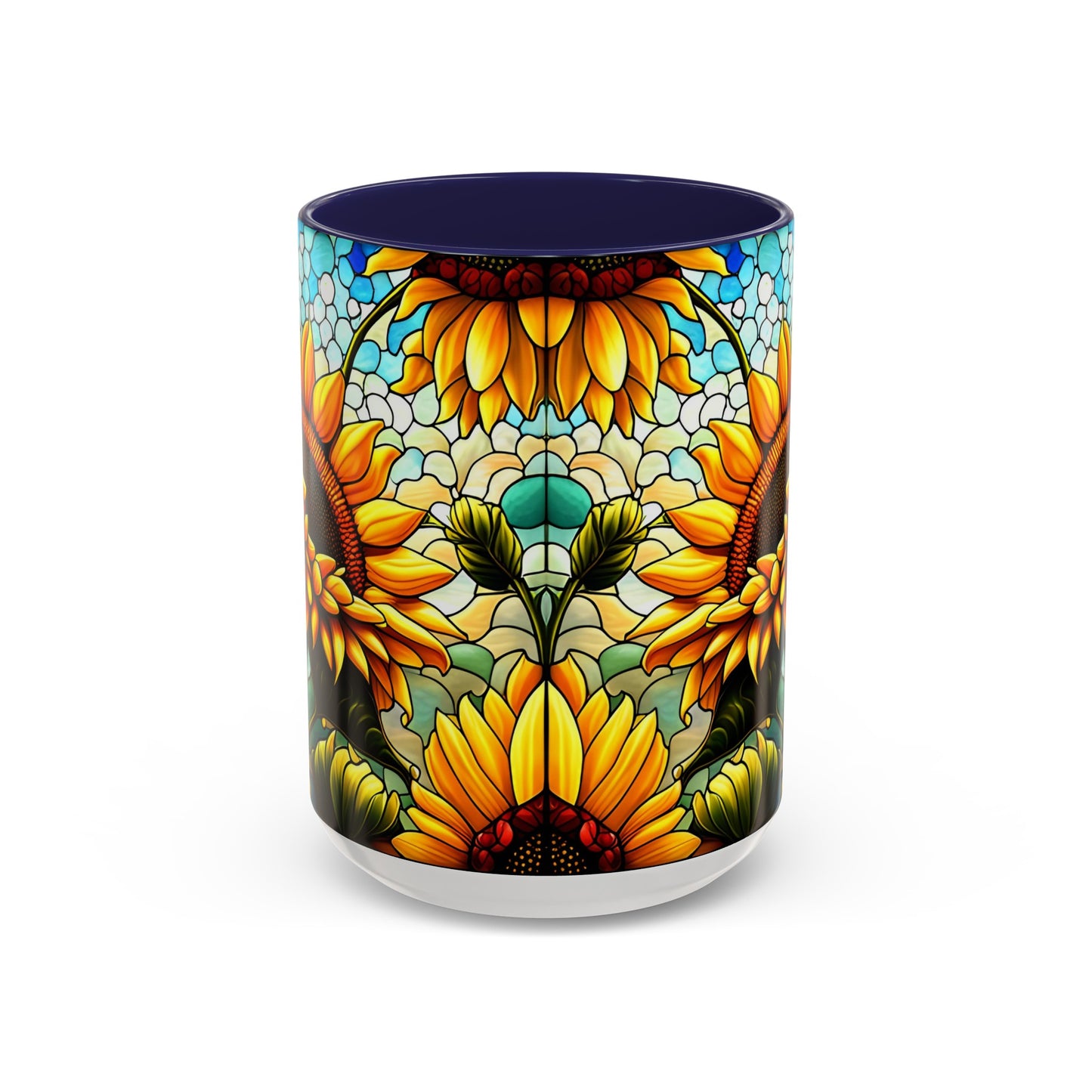 Sunflower Accent Coffee Mug 15oz