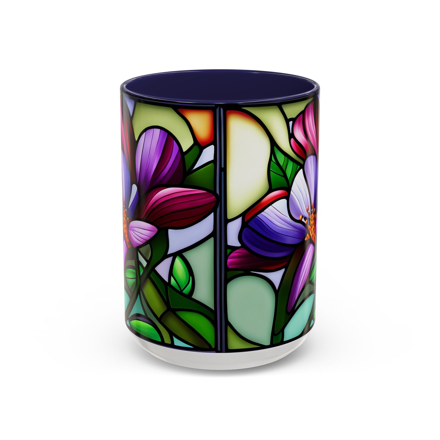 Violet Accent Coffee Mug 15oz