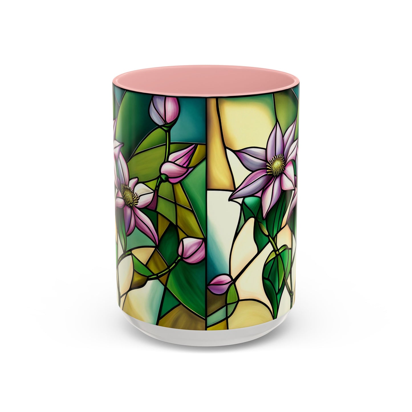 Clematis Accent Coffee Mug 15oz