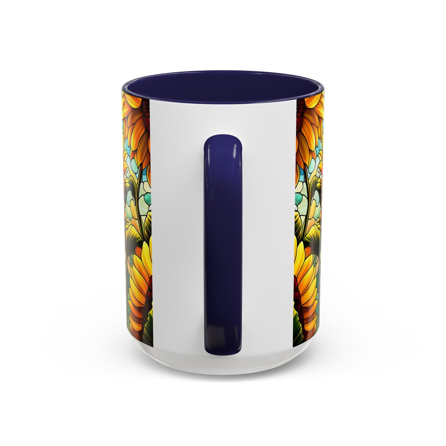 Sunflower Accent Coffee Mug 15oz