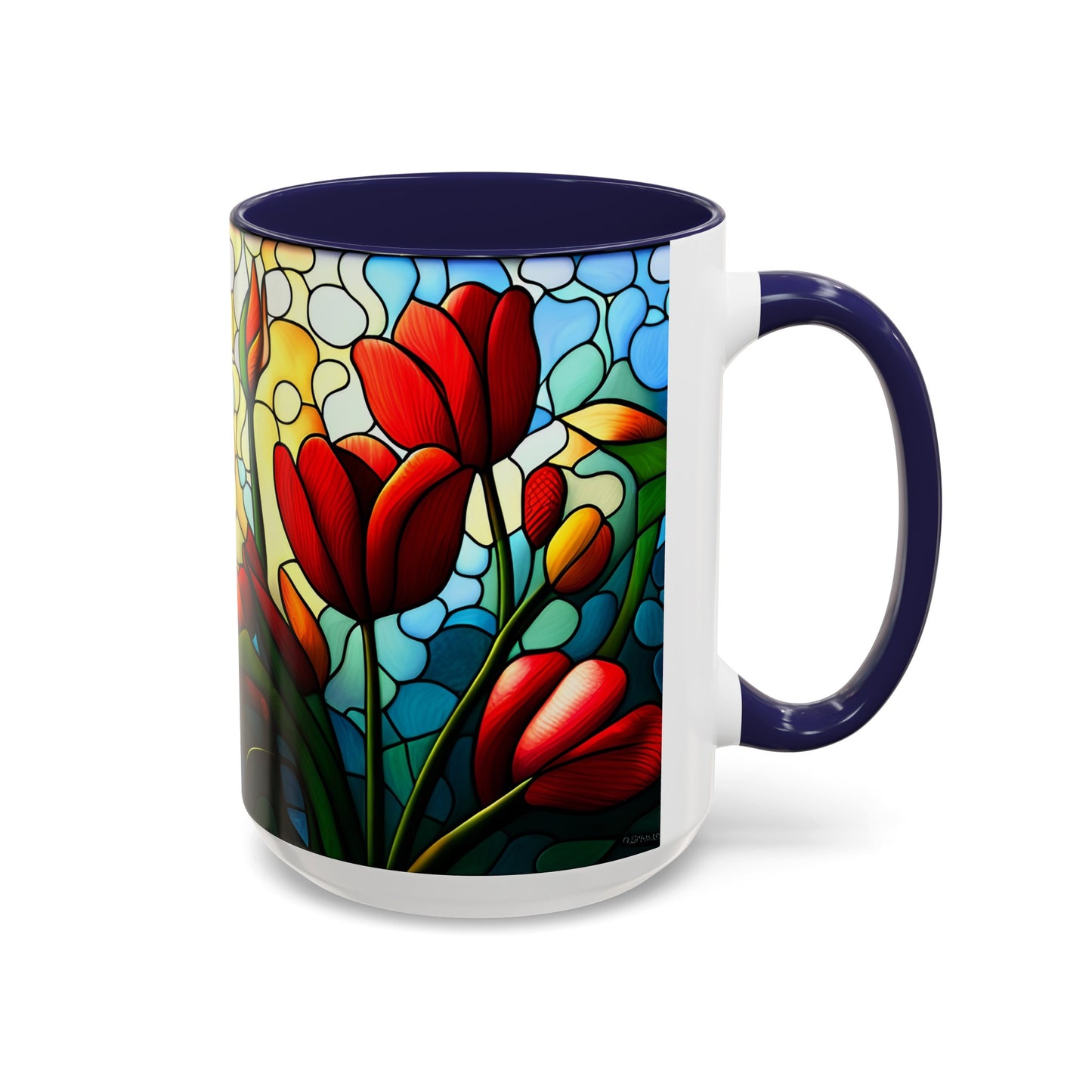 Tulip Accent Coffee Mug 15oz