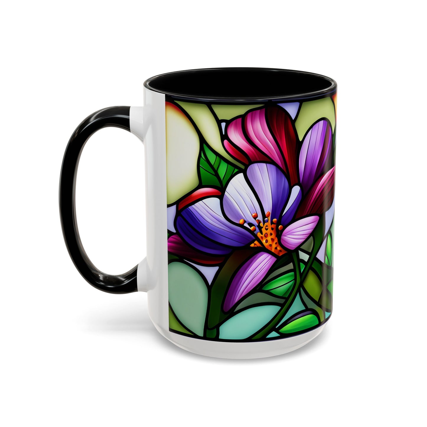 Violet Accent Coffee Mug 15oz