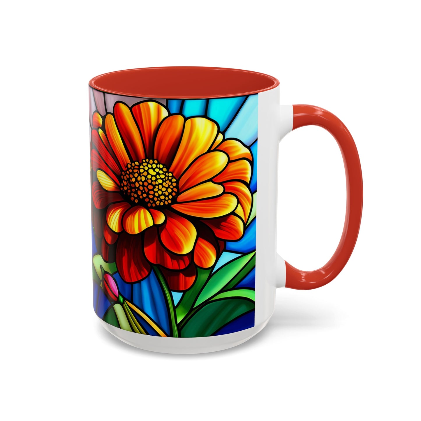 Zinnia Accent Coffee Mug 15oz