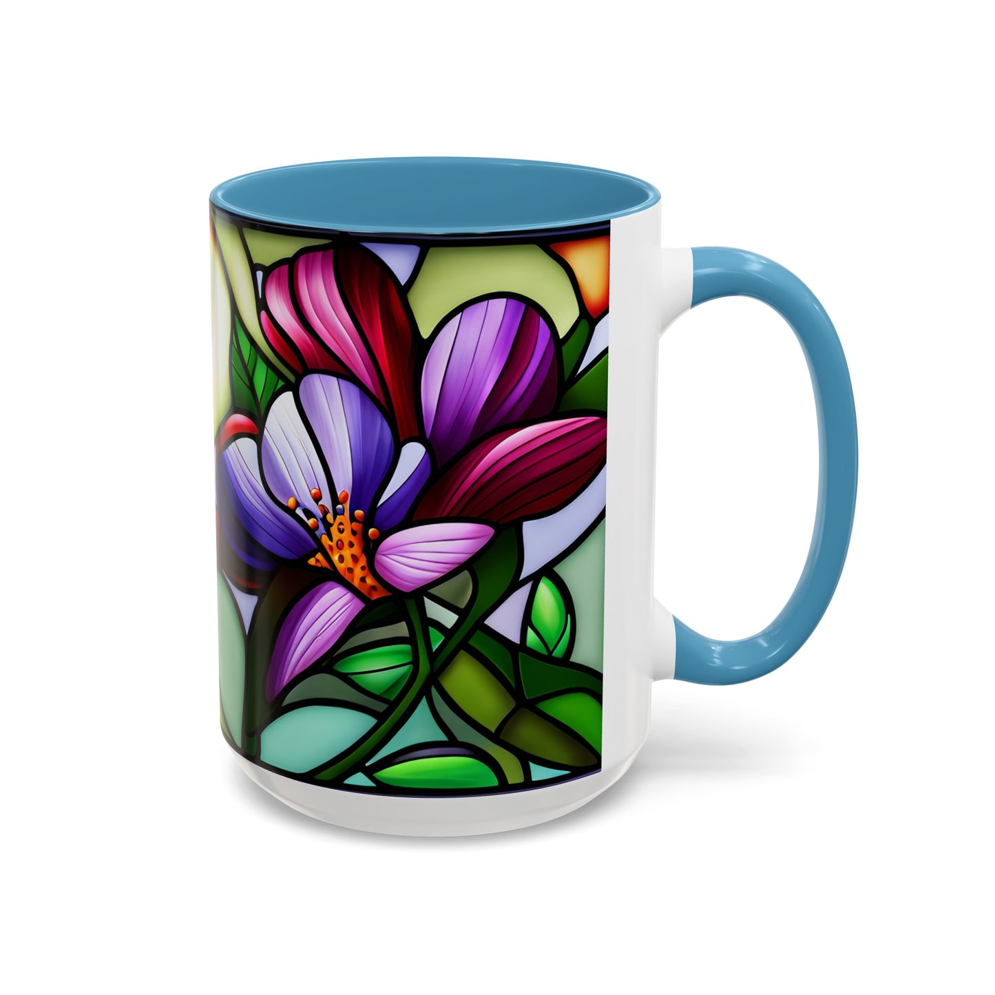 Violet Accent Coffee Mug 15oz