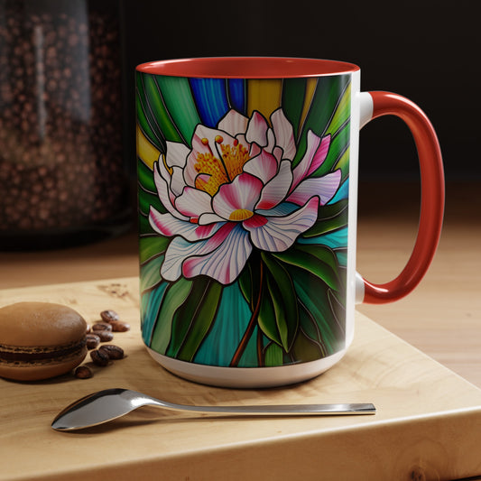 Rhododendron Accent Coffee Mug 15oz