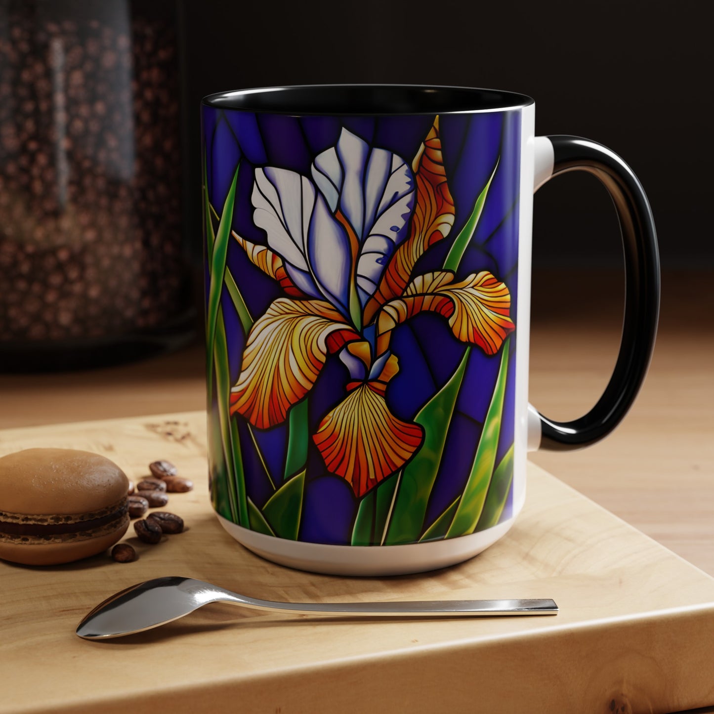 Iris Accent Coffee Mug 15oz