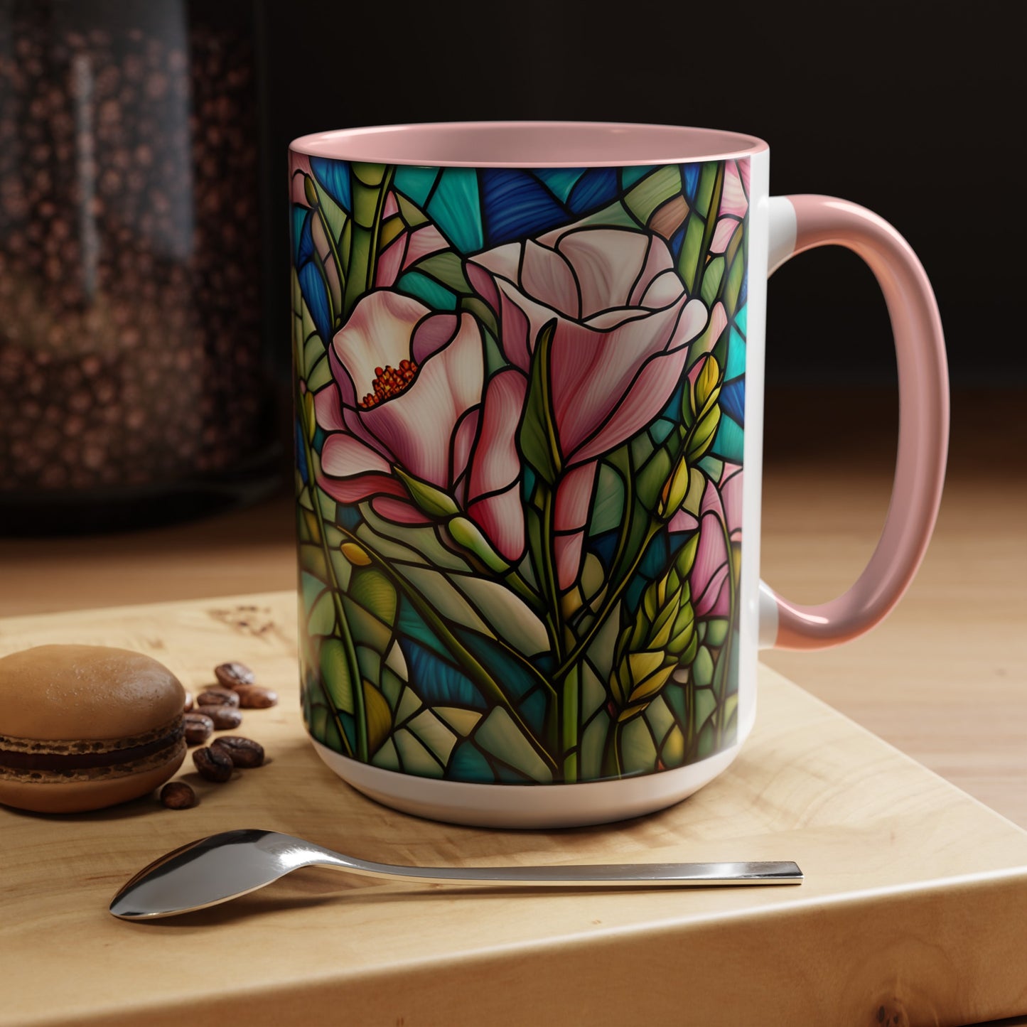 Lisianthus Accent Coffee Mug 15oz