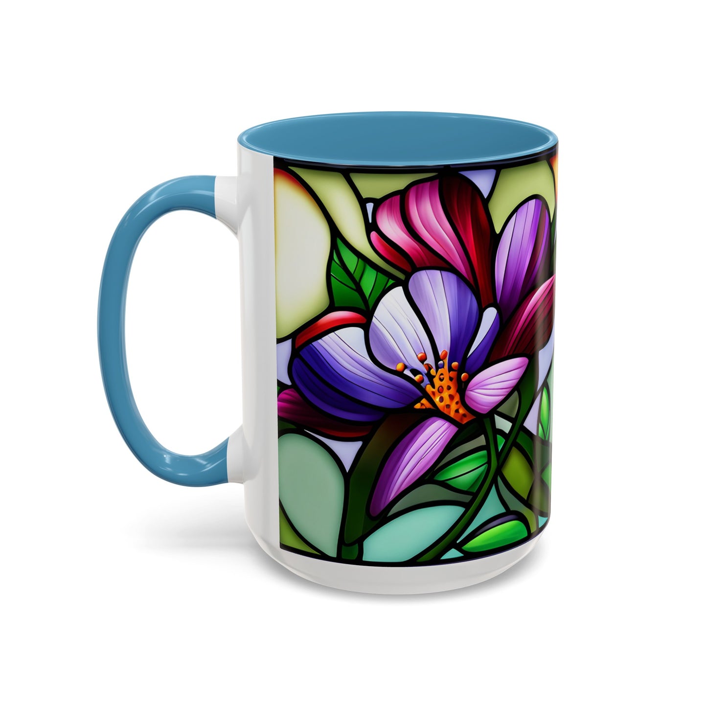 Violet Accent Coffee Mug 15oz