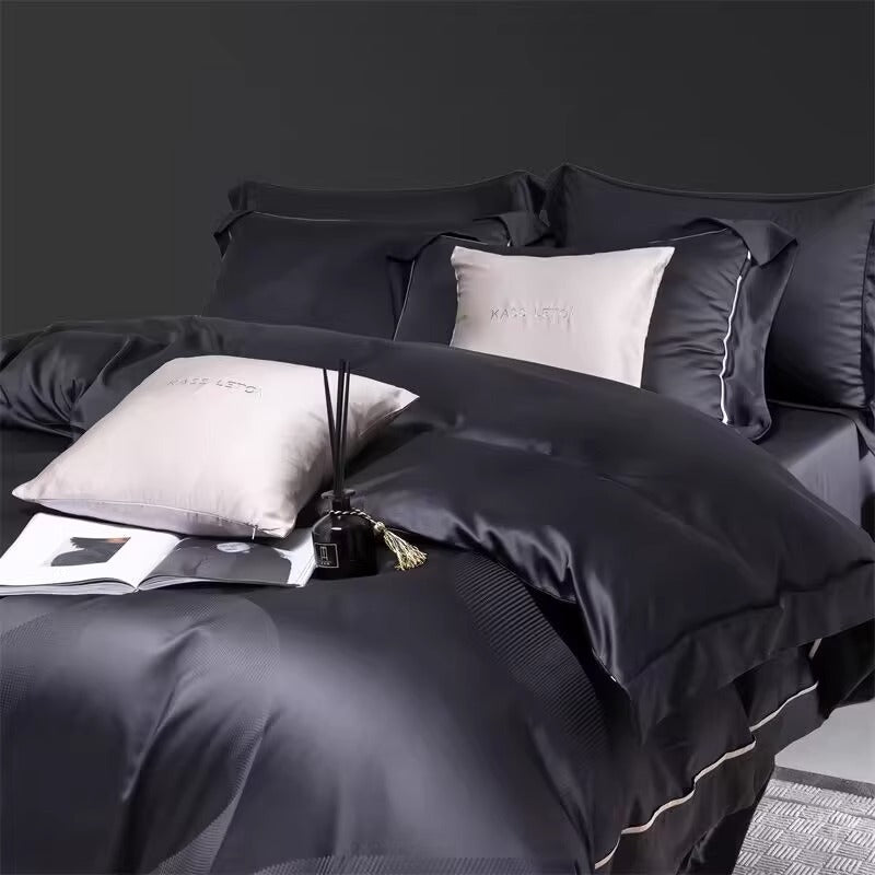 Four Piece Set Cotton Bed Sheet And Duvet