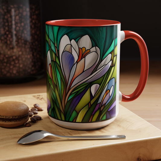 Crocus Accent Coffee Mug 15oz