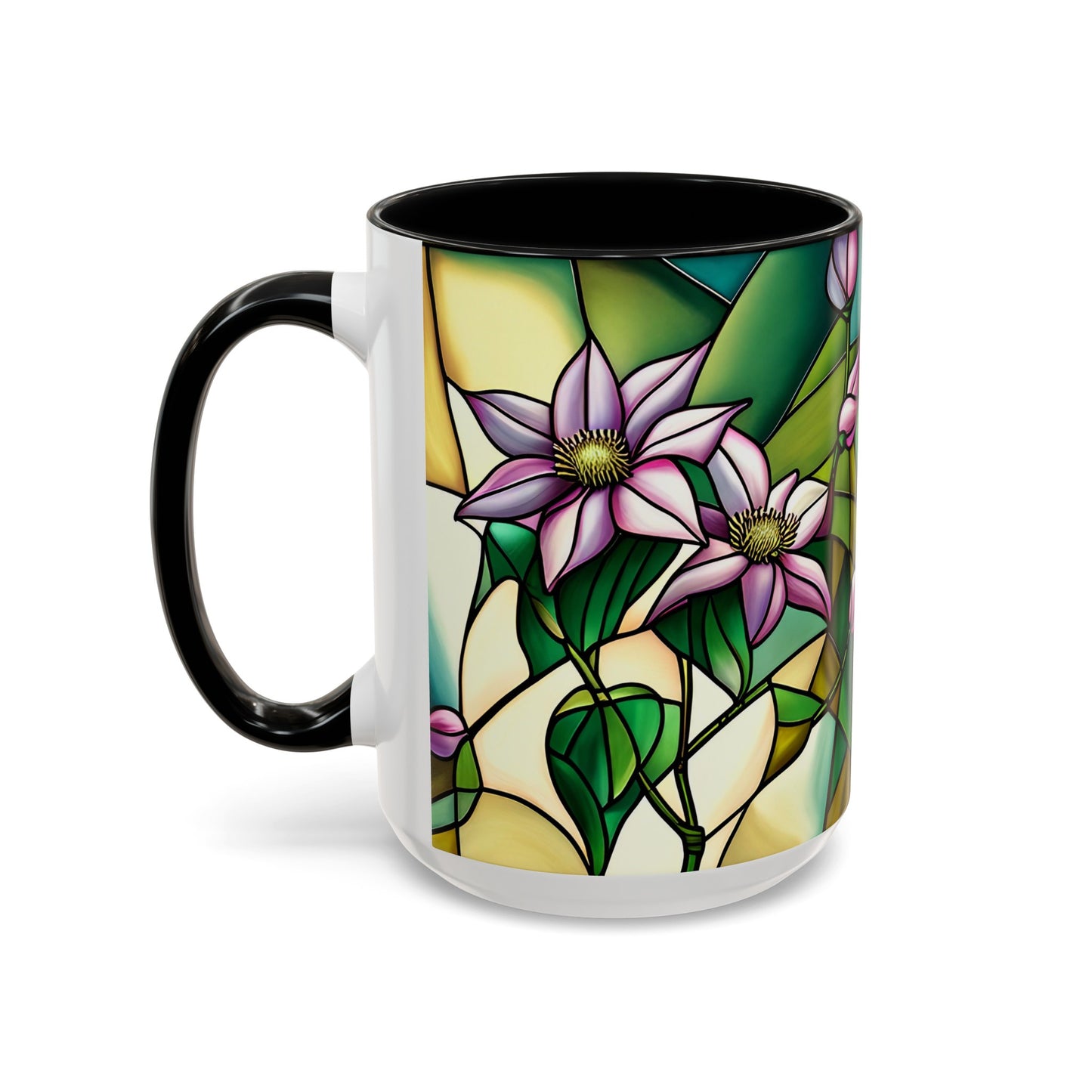 Clematis Accent Coffee Mug 15oz