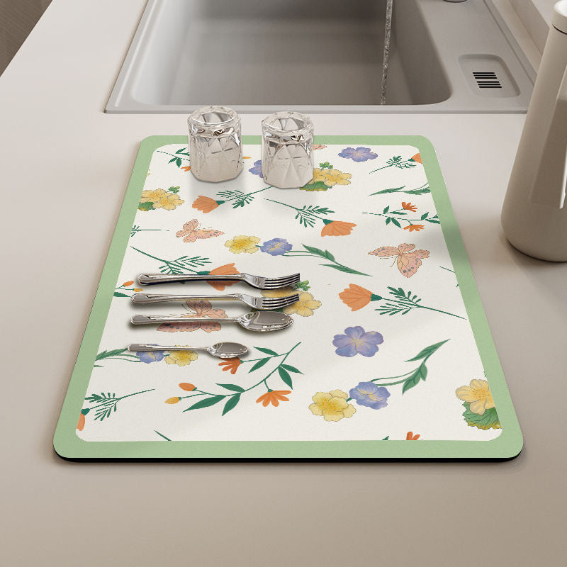 Kitchen Household Dining Table Table Wash-free Mat