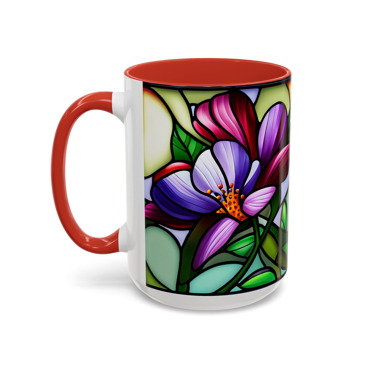 Violet Accent Coffee Mug 15oz