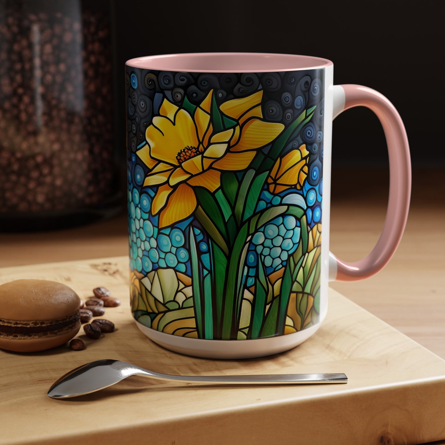 Daffodil Accent Coffee Mug 15oz