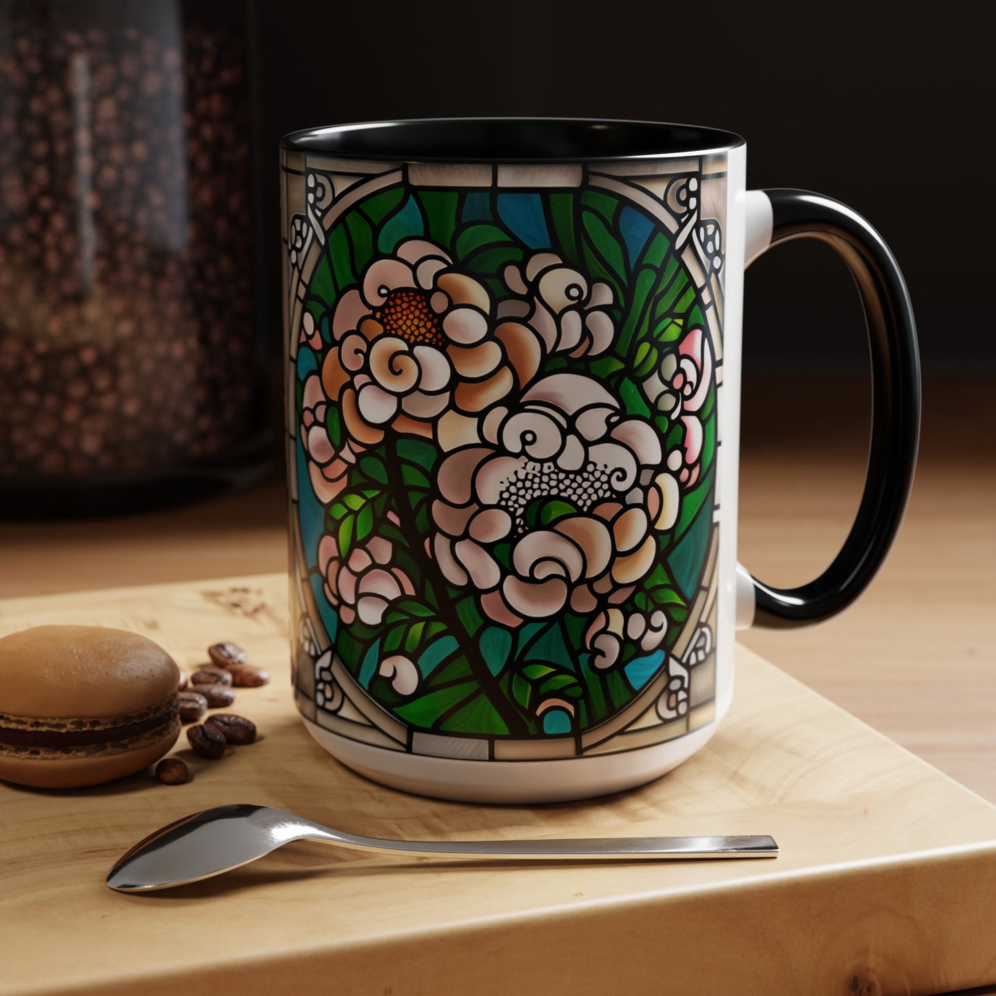 Chinese Snowball Accent Coffee Mug 15oz