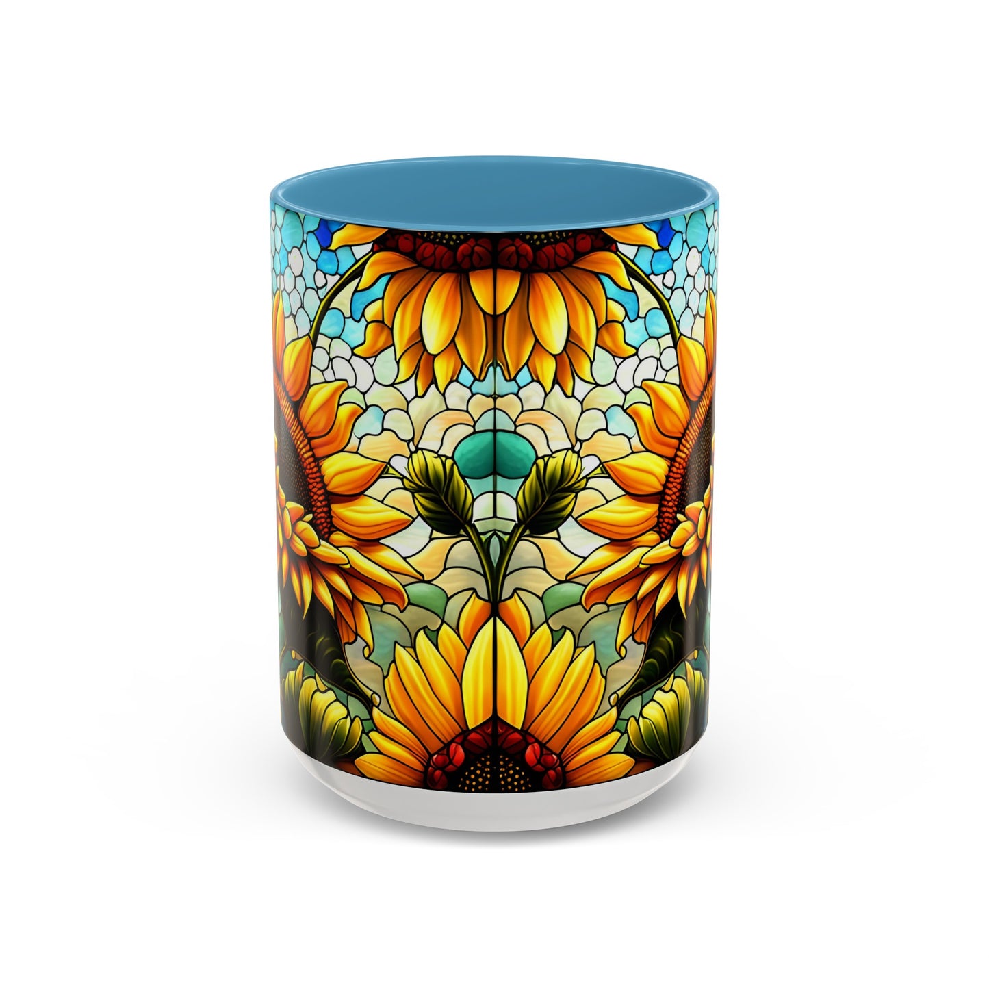 Sunflower Accent Coffee Mug 15oz