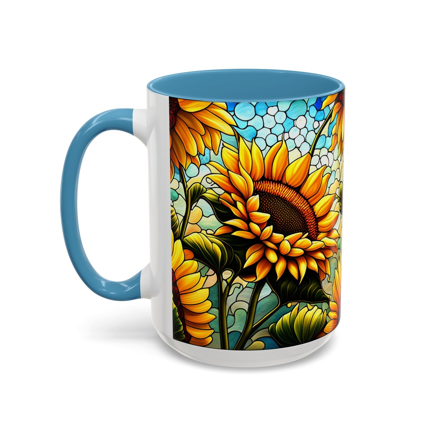 Sunflower Accent Coffee Mug 15oz