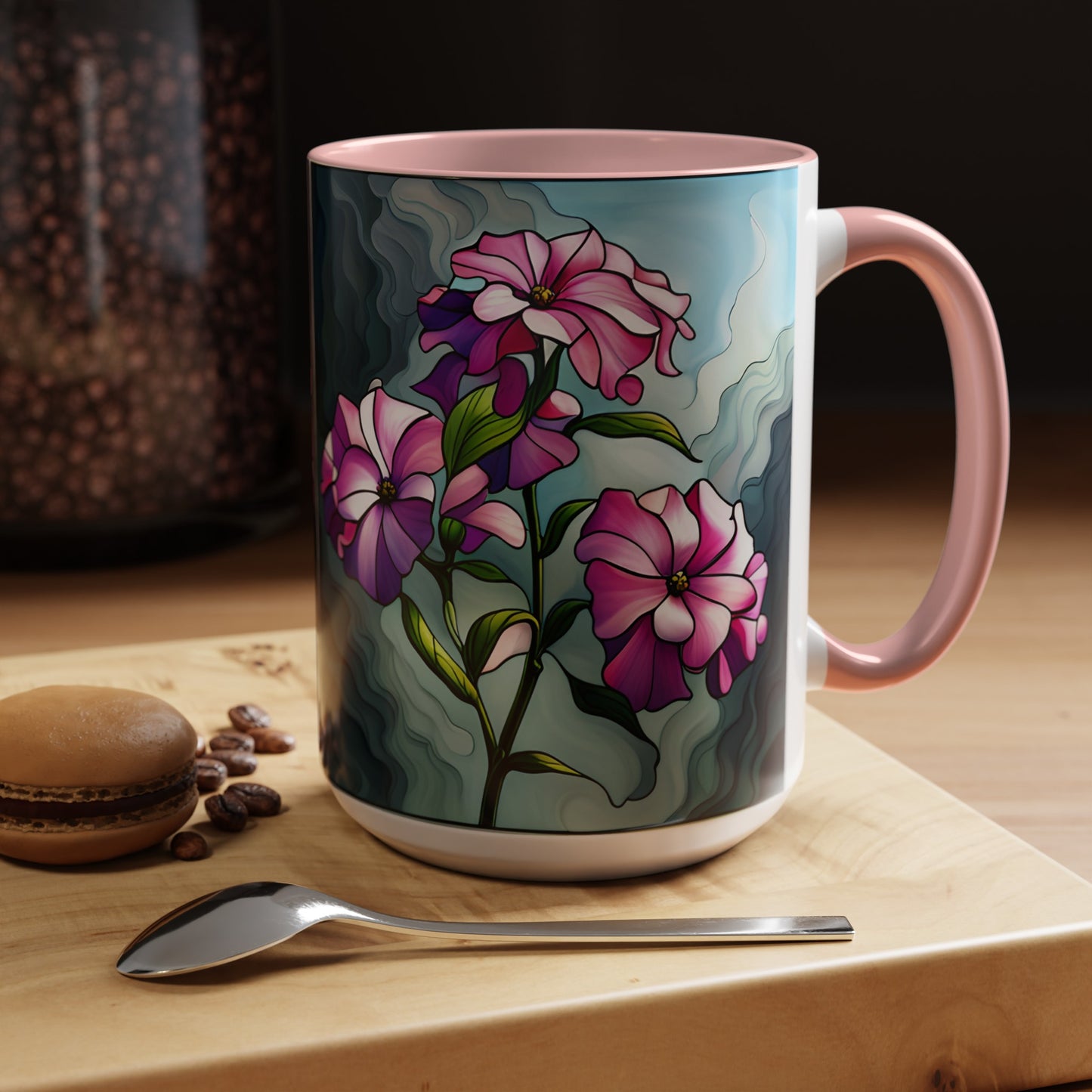 Phlox Accent Coffee Mug 15oz