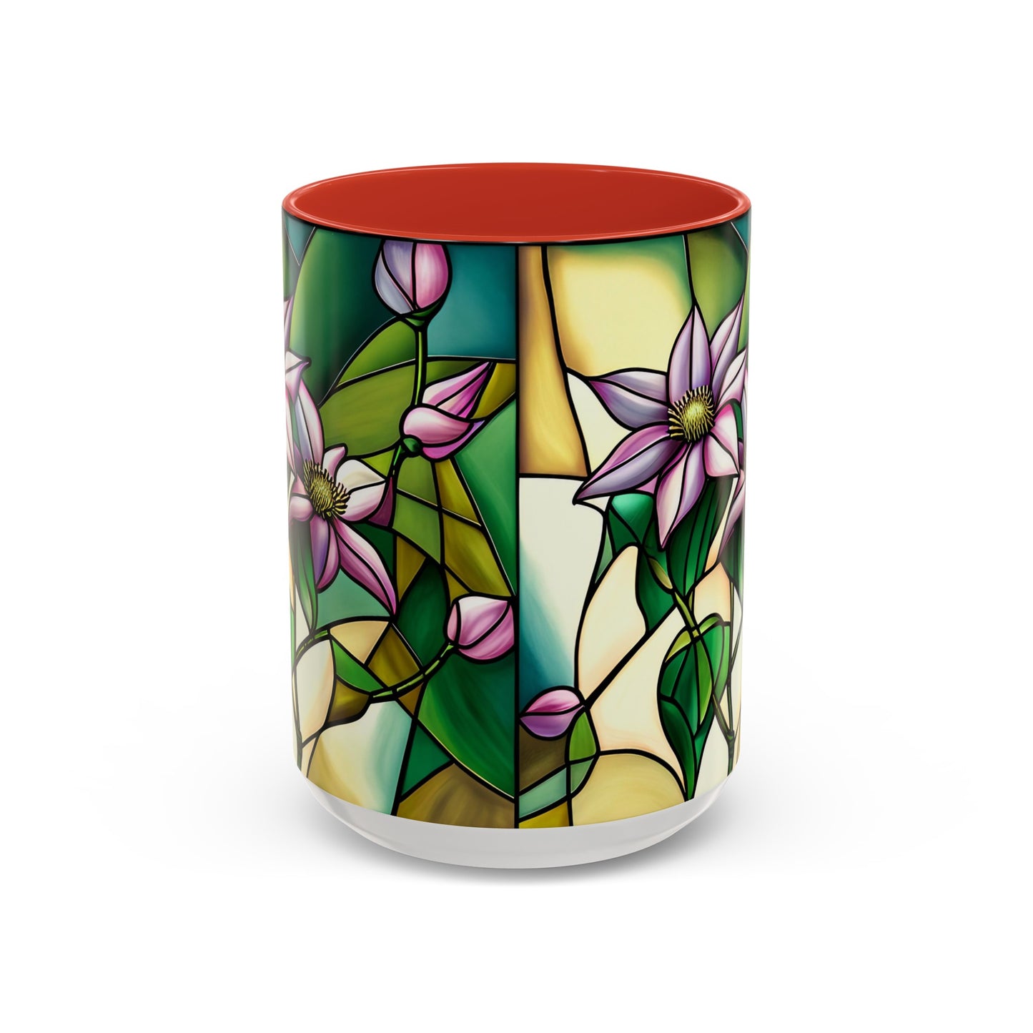 Clematis Accent Coffee Mug 15oz