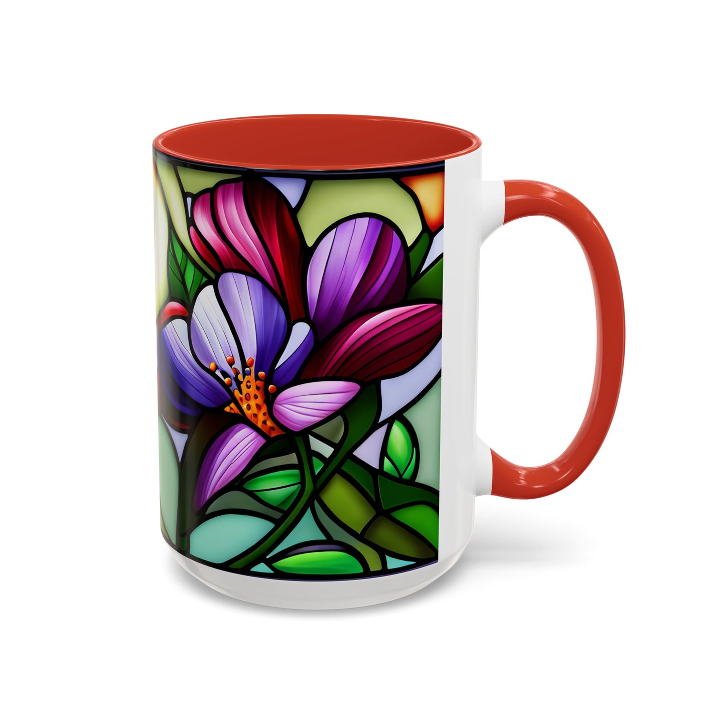 Violet Accent Coffee Mug 15oz