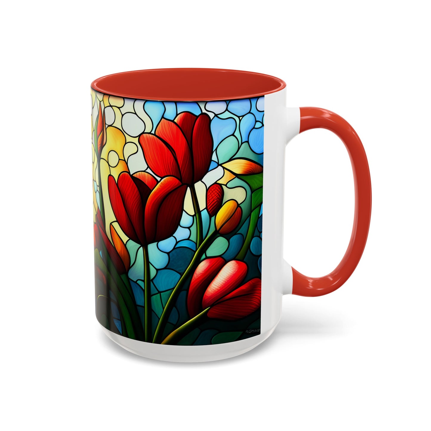 Tulip Accent Coffee Mug 15oz