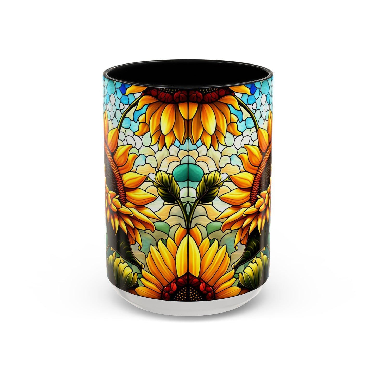 Sunflower Accent Coffee Mug 15oz