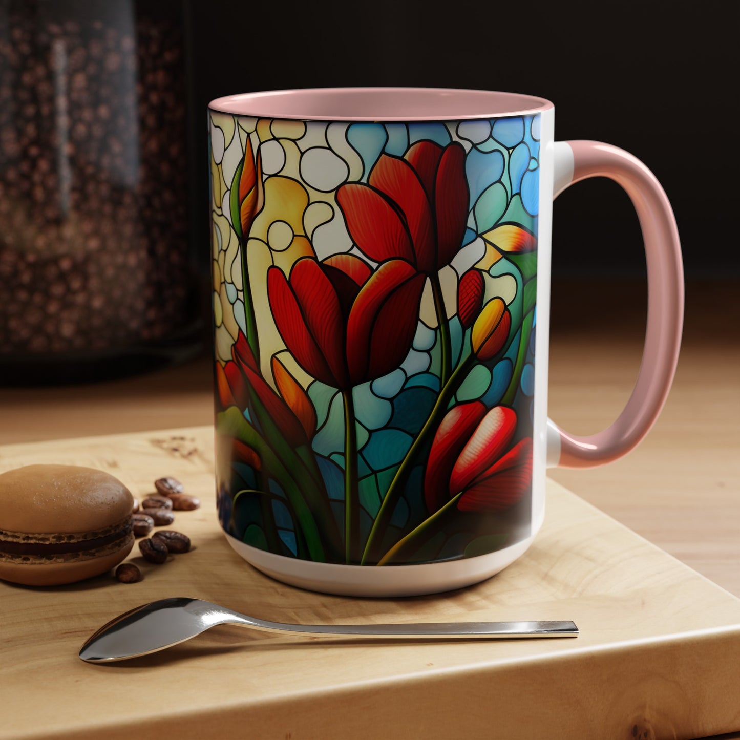 Tulip Accent Coffee Mug 15oz