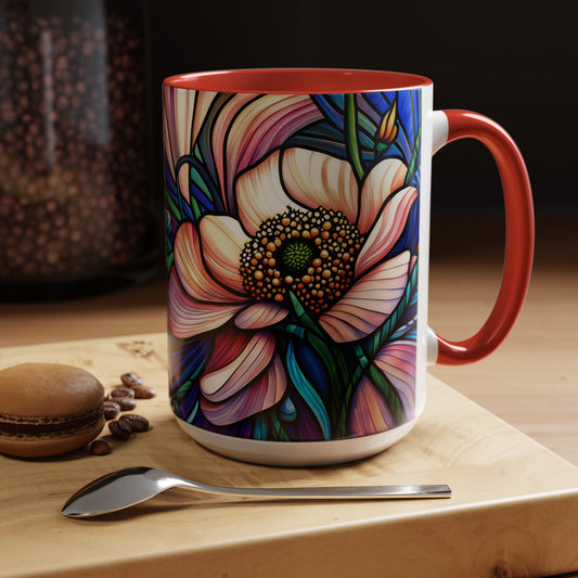 Anemone Accent Coffee Mug 15oz