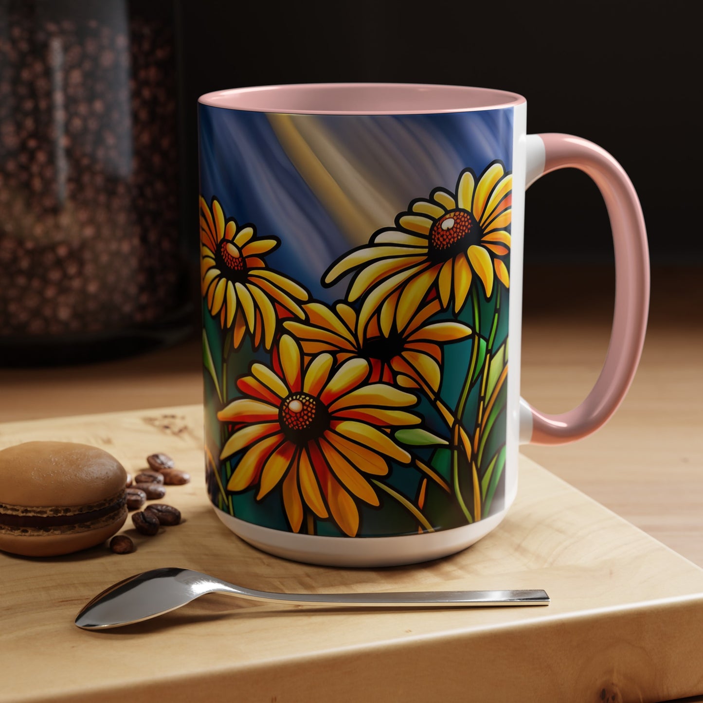 Black-eyed Susan Accent Coffee Mug 15oz