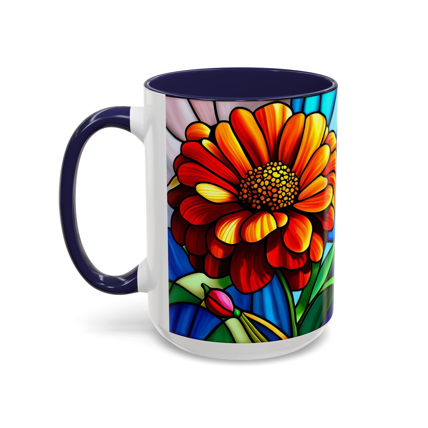 Zinnia Accent Coffee Mug 15oz