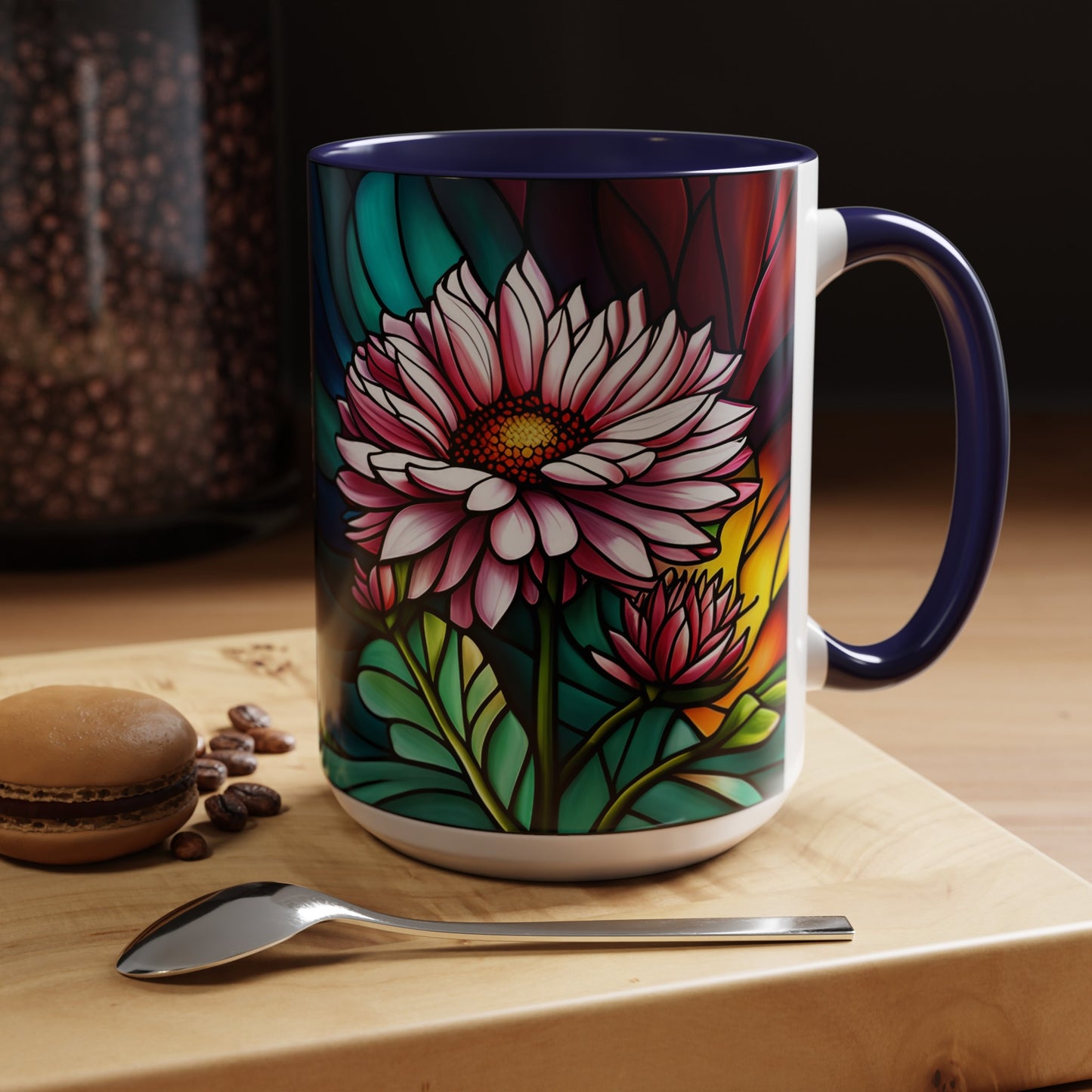 Aster Accent Coffee Mug 15oz