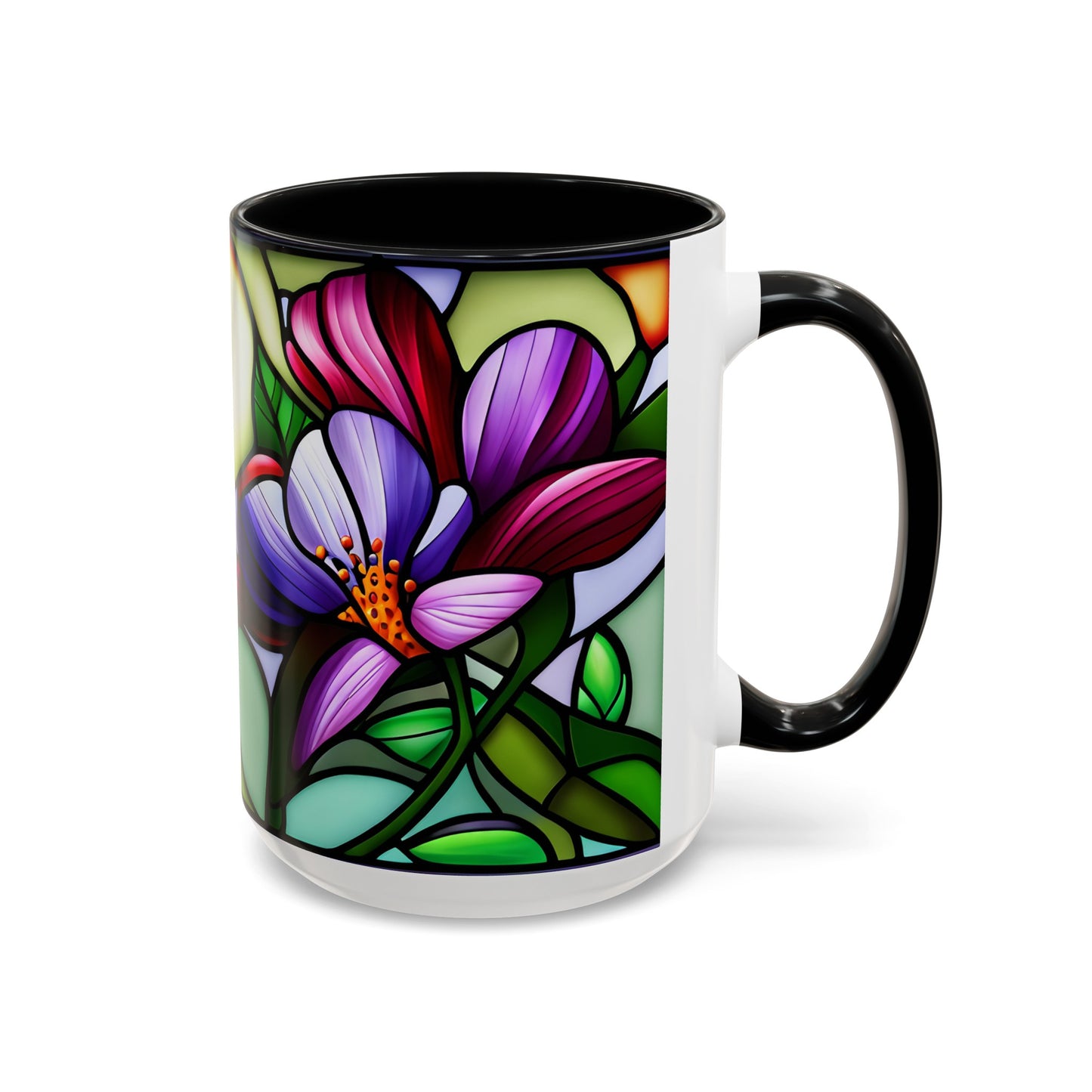 Violet Accent Coffee Mug 15oz