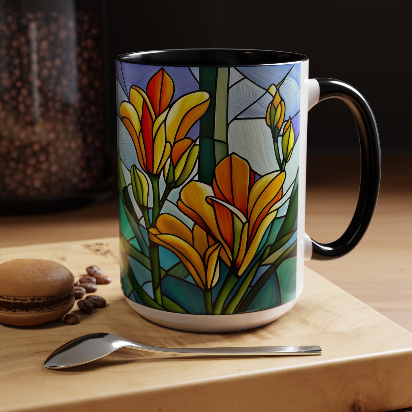 Freesia Accent Coffee Mug 15oz