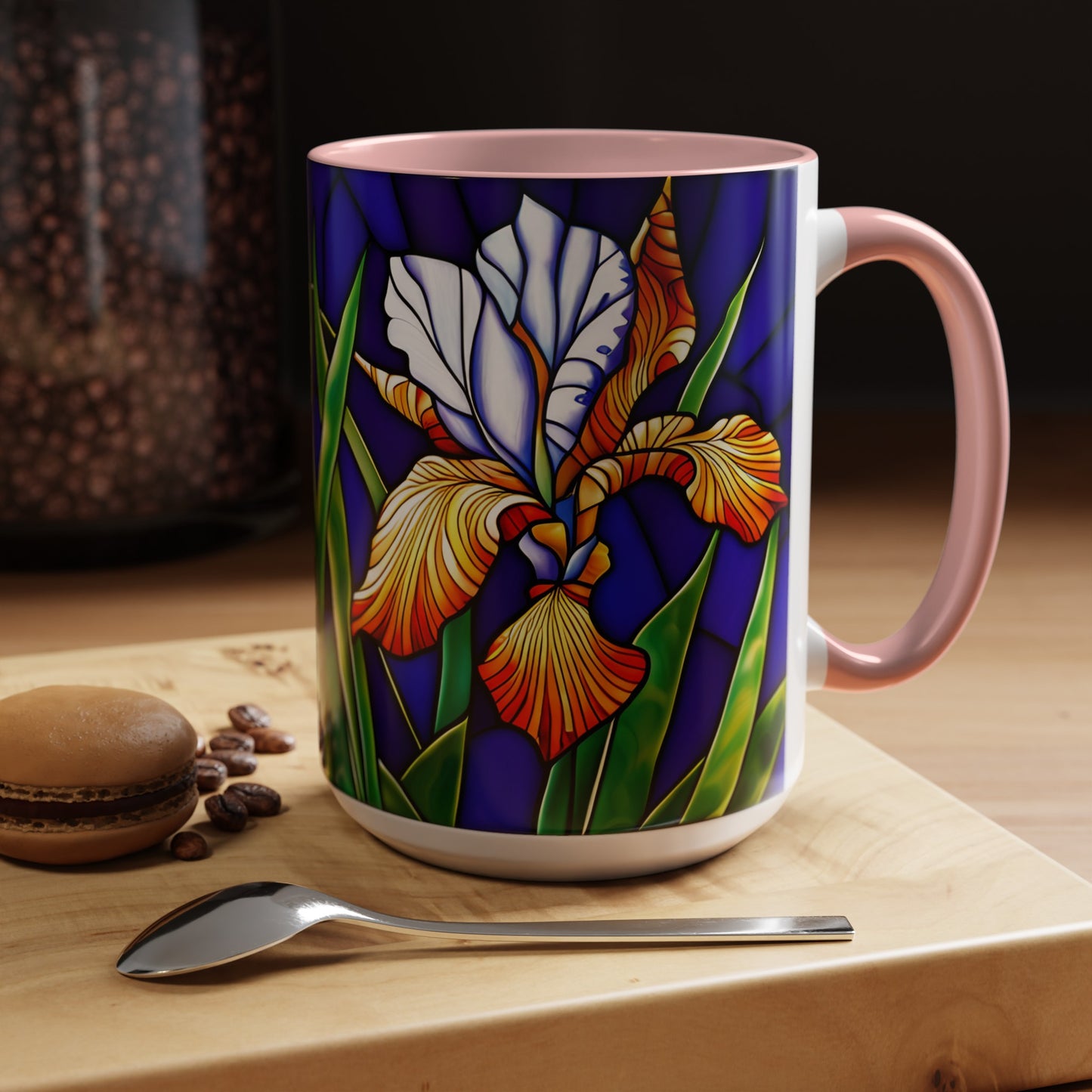 Iris Accent Coffee Mug 15oz