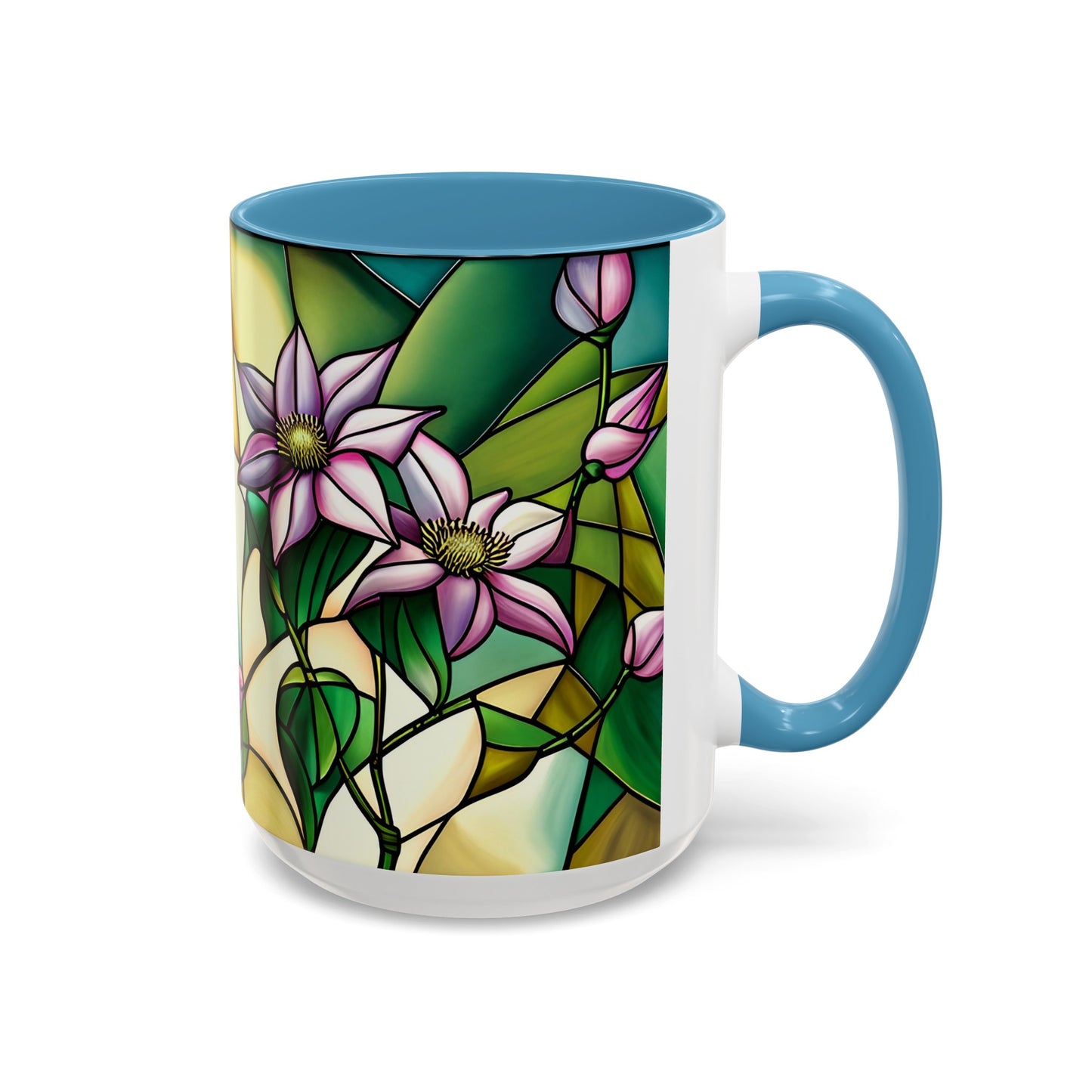 Clematis Accent Coffee Mug 15oz