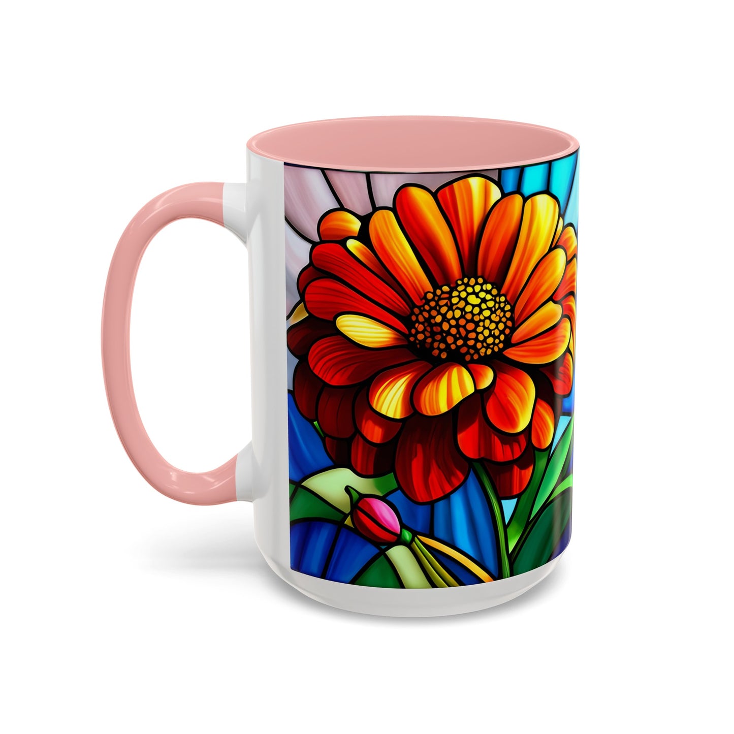 Zinnia Accent Coffee Mug 15oz