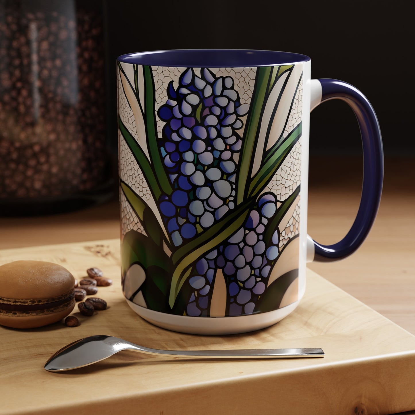 Hyacinth Accent Coffee Mug 15oz