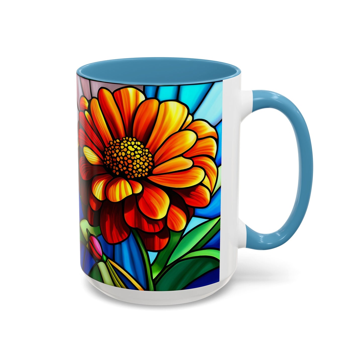 Zinnia Accent Coffee Mug 15oz