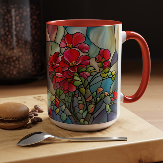 Begonia Accent Coffee Mug 15oz