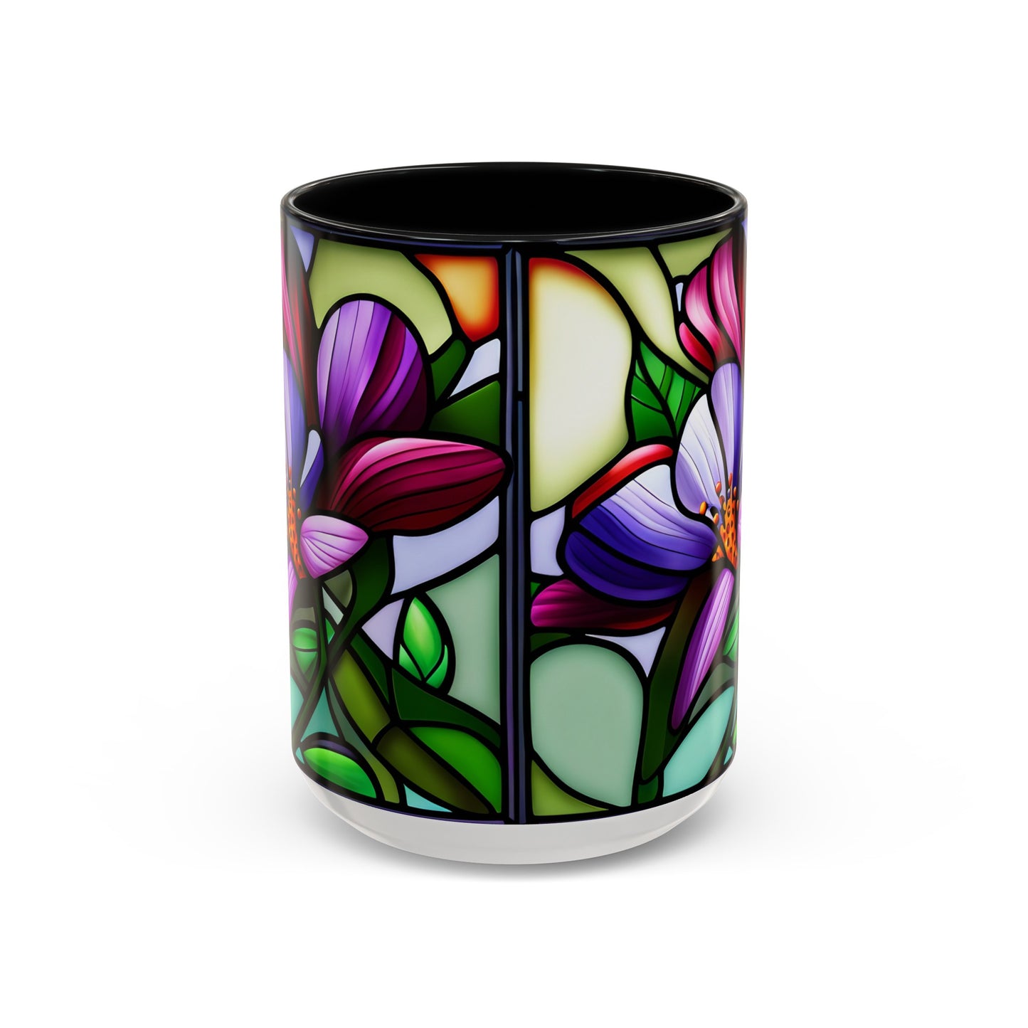 Violet Accent Coffee Mug 15oz