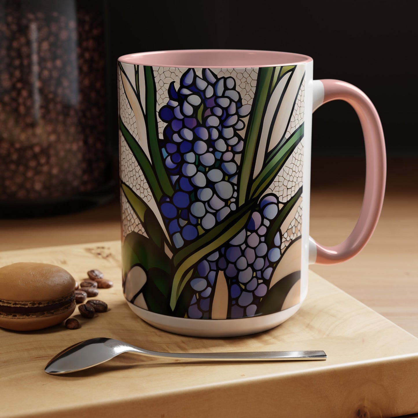 Hyacinth Accent Coffee Mug 15oz