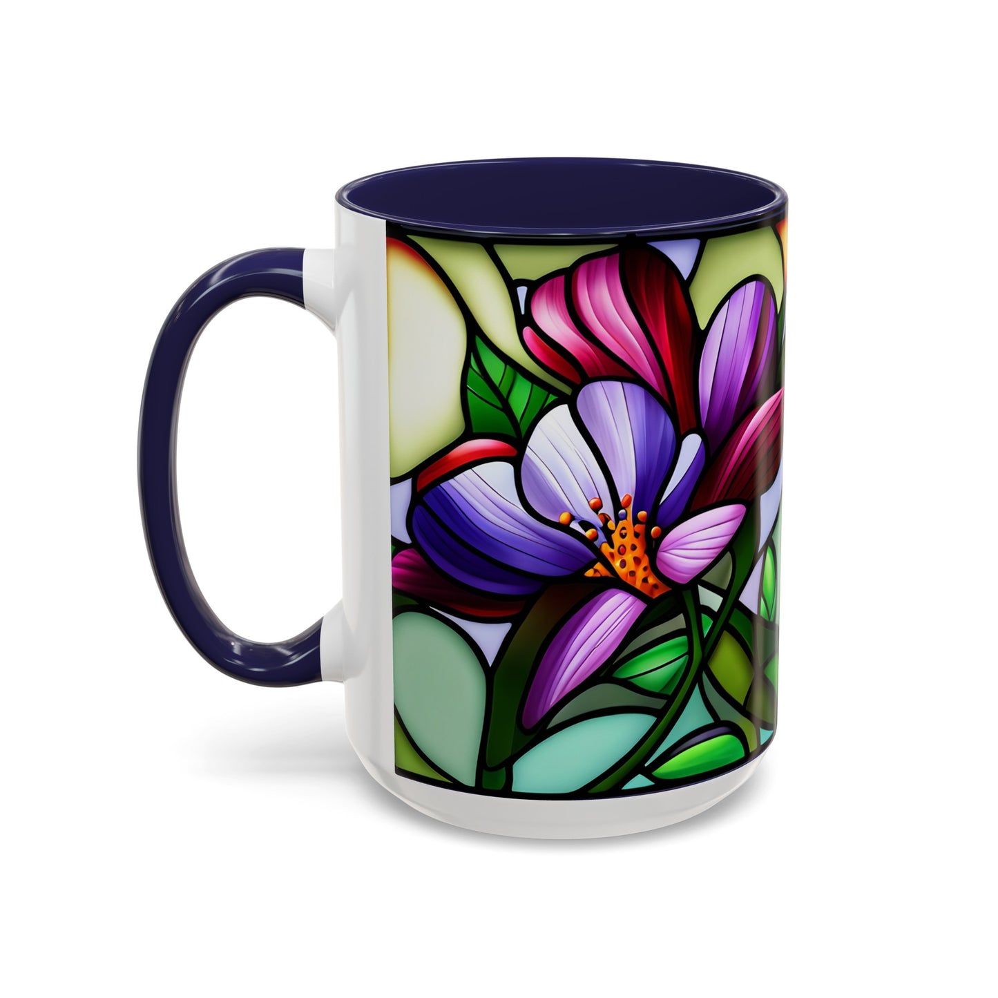 Violet Accent Coffee Mug 15oz