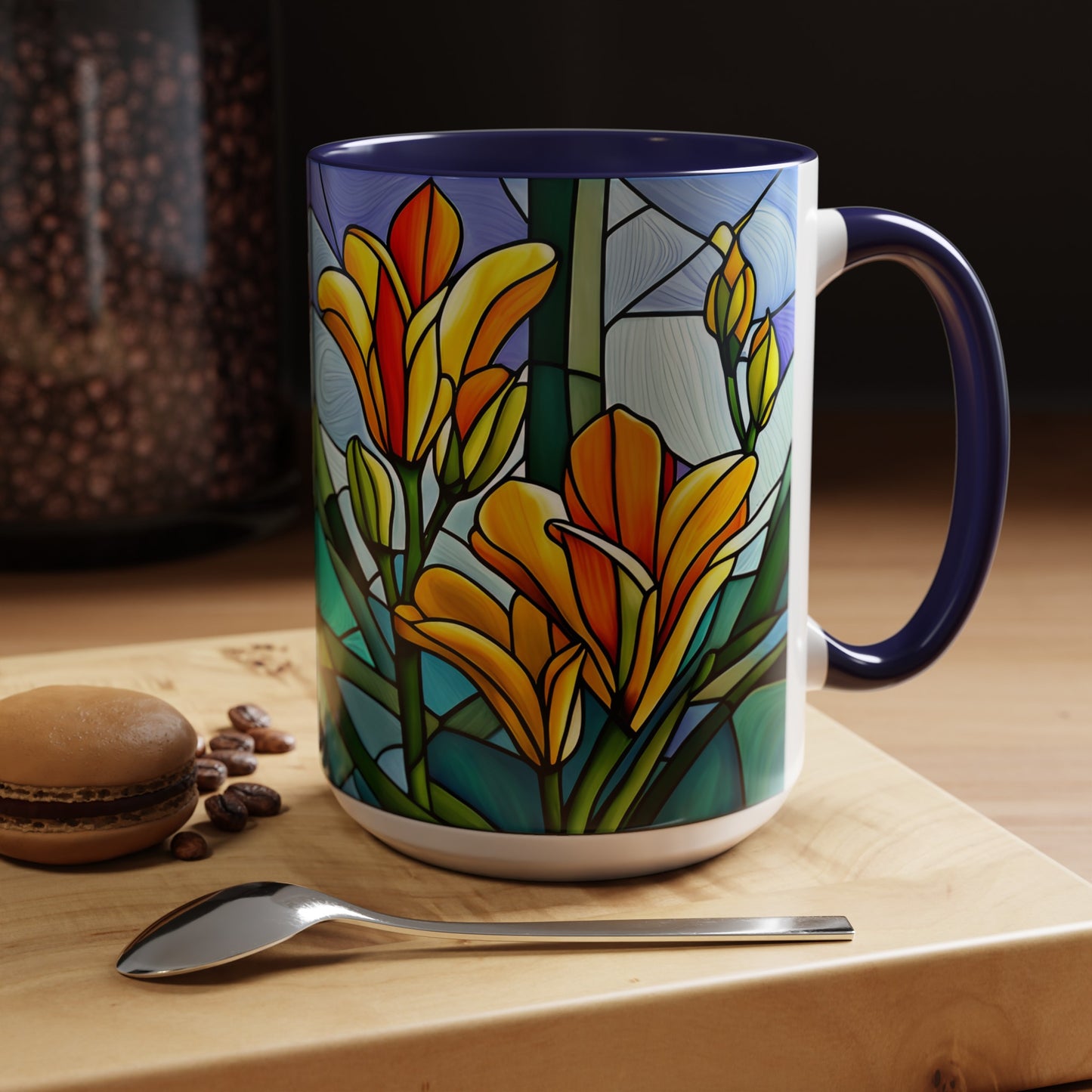 Freesia Accent Coffee Mug 15oz