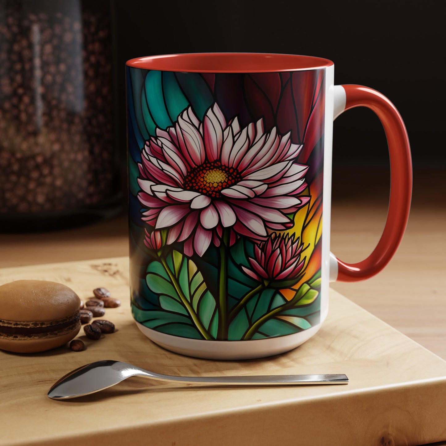 Aster Accent Coffee Mug 15oz