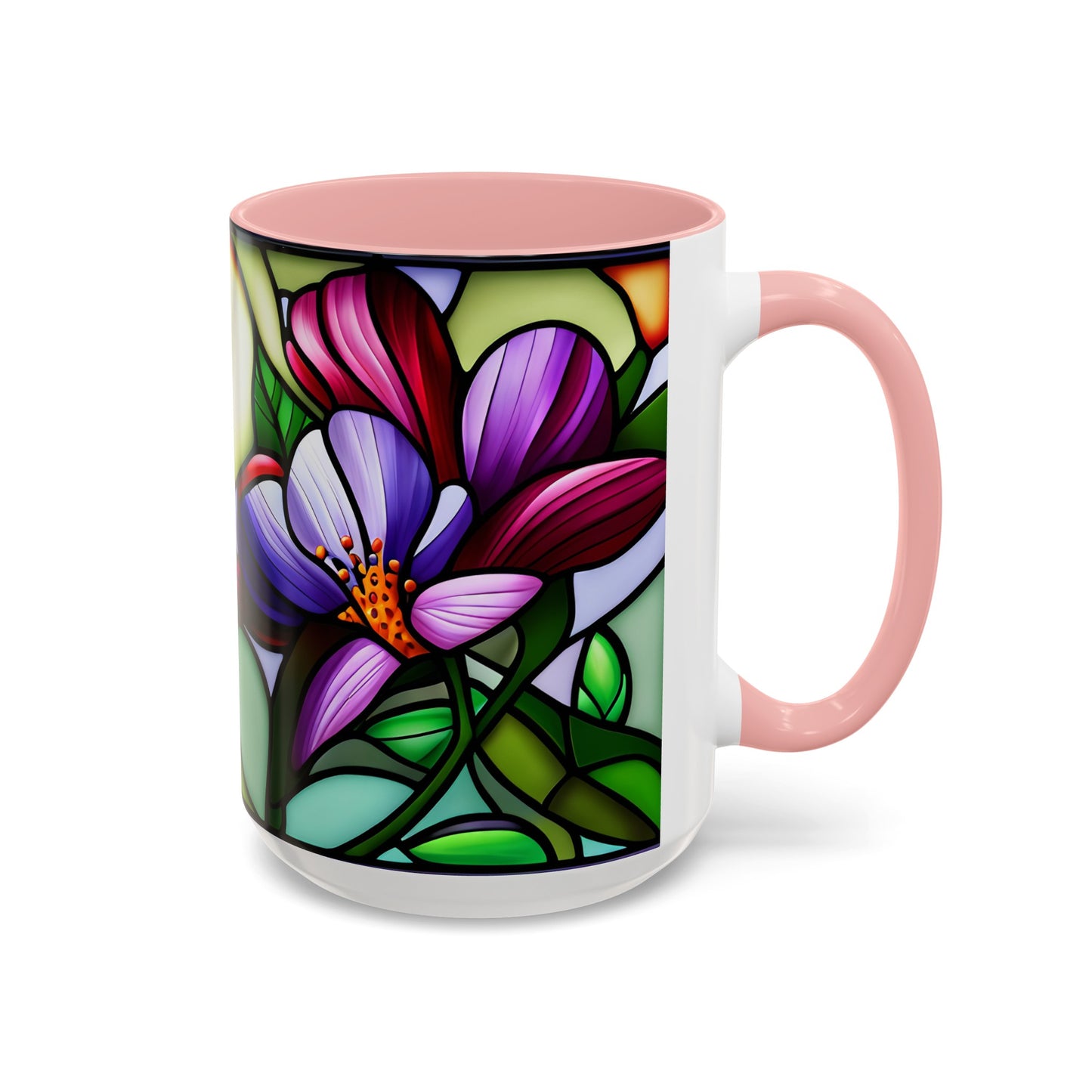 Violet Accent Coffee Mug 15oz