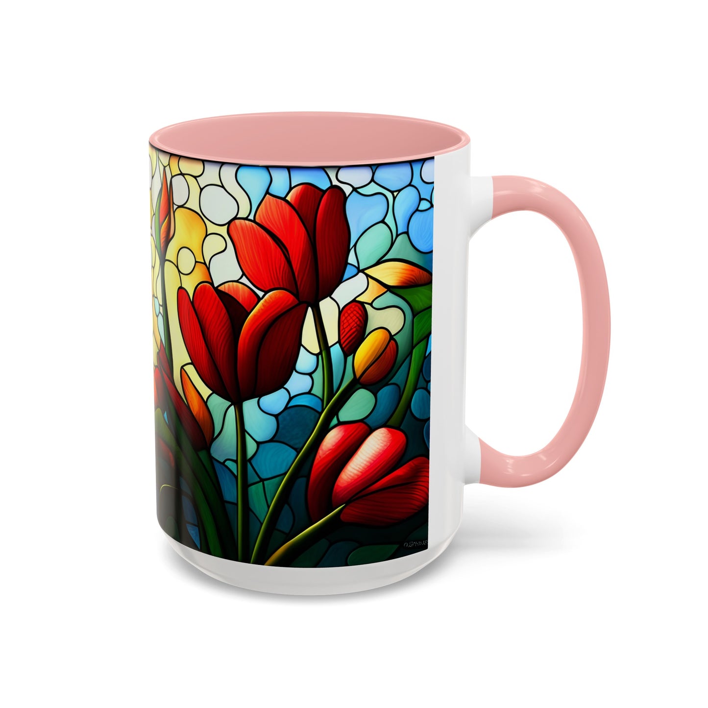 Tulip Accent Coffee Mug 15oz