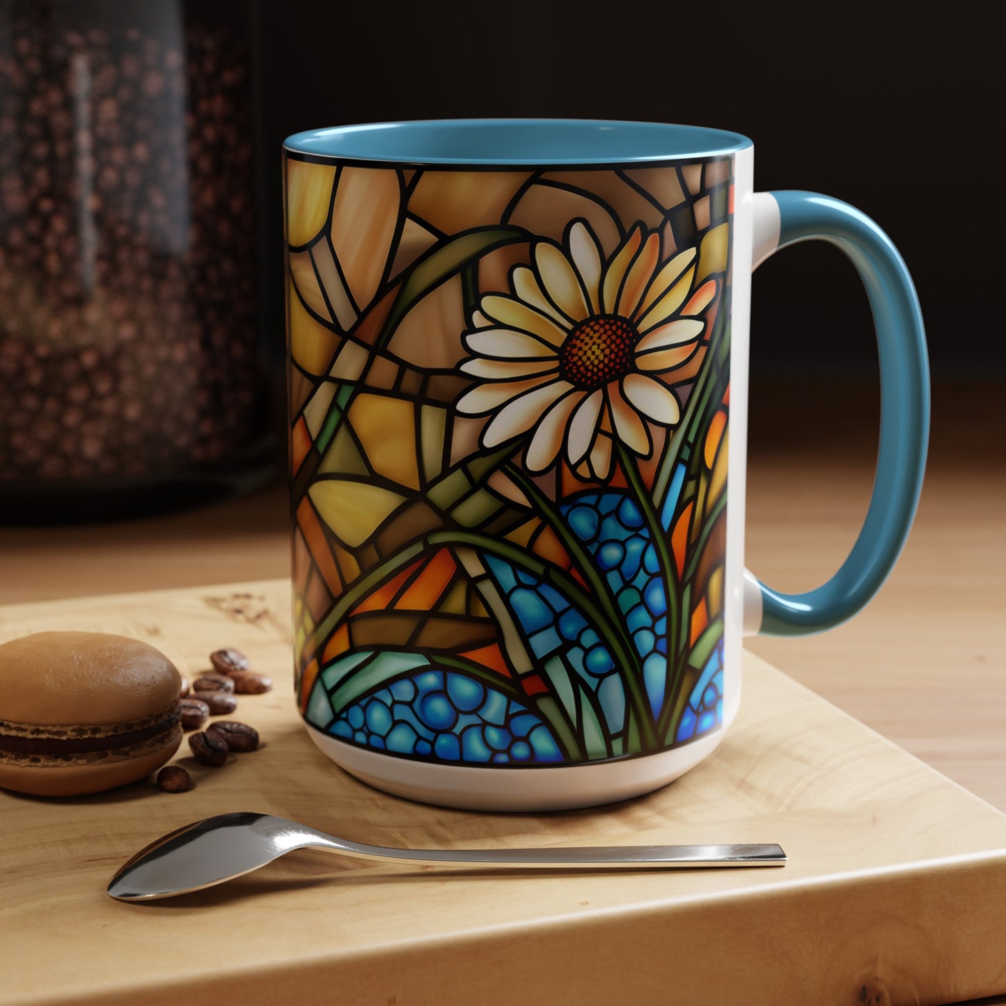 Daisy Accent Coffee Mug 15oz