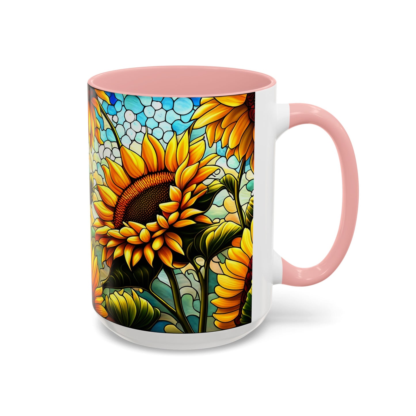 Sunflower Accent Coffee Mug 15oz