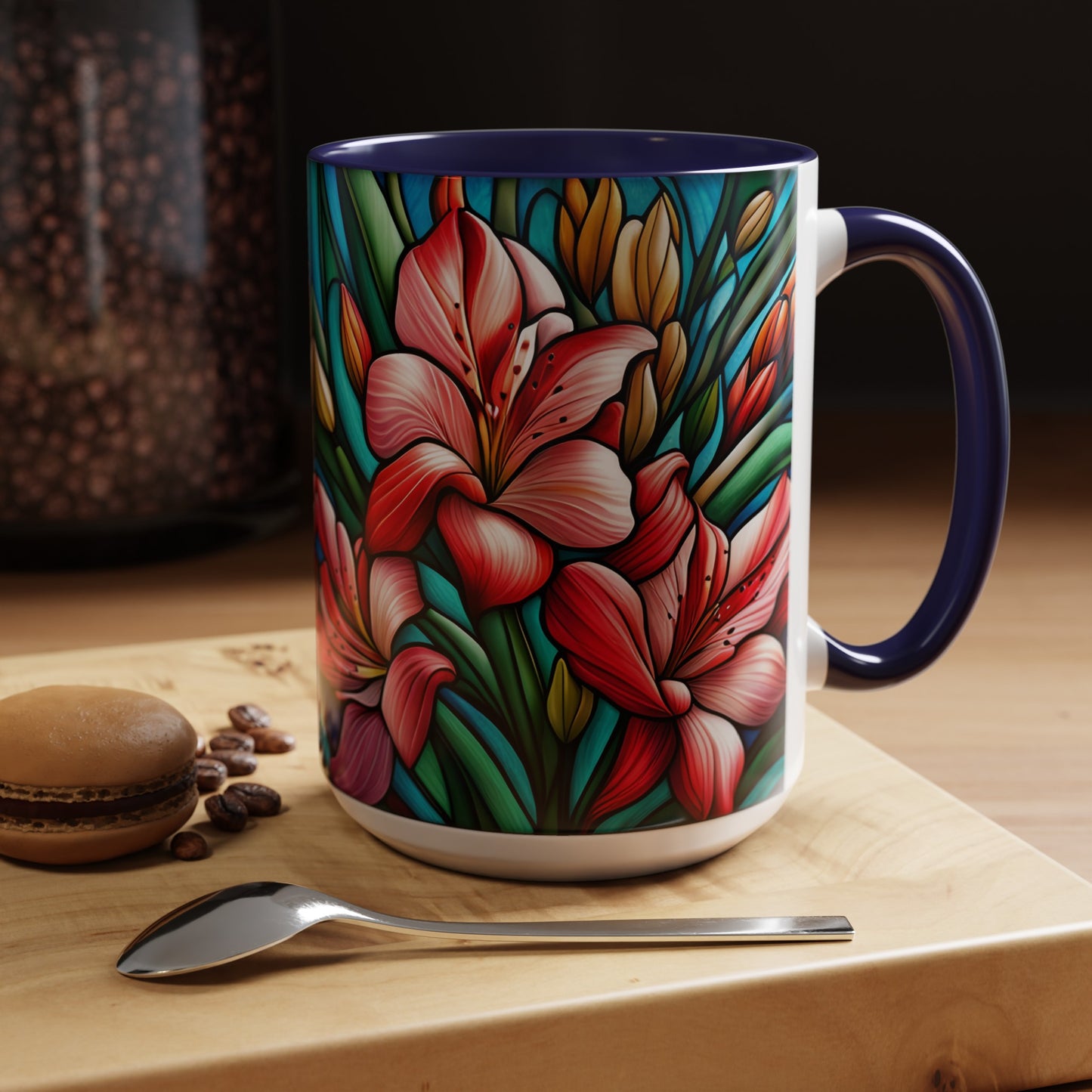 Alstroemeria Accent Coffee Mug 15oz