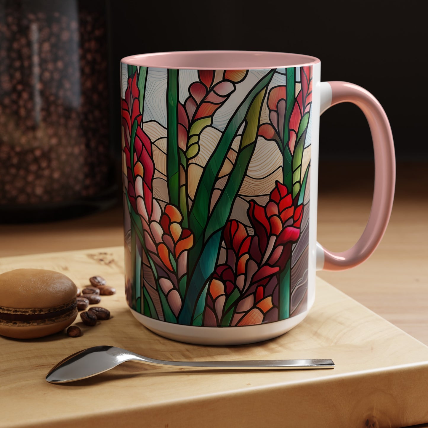 Gladiolus Accent Coffee Mug 15oz